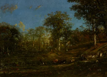 Vista das pastagens do Limousin, 1835